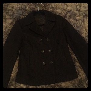 Wool collection black pea coat